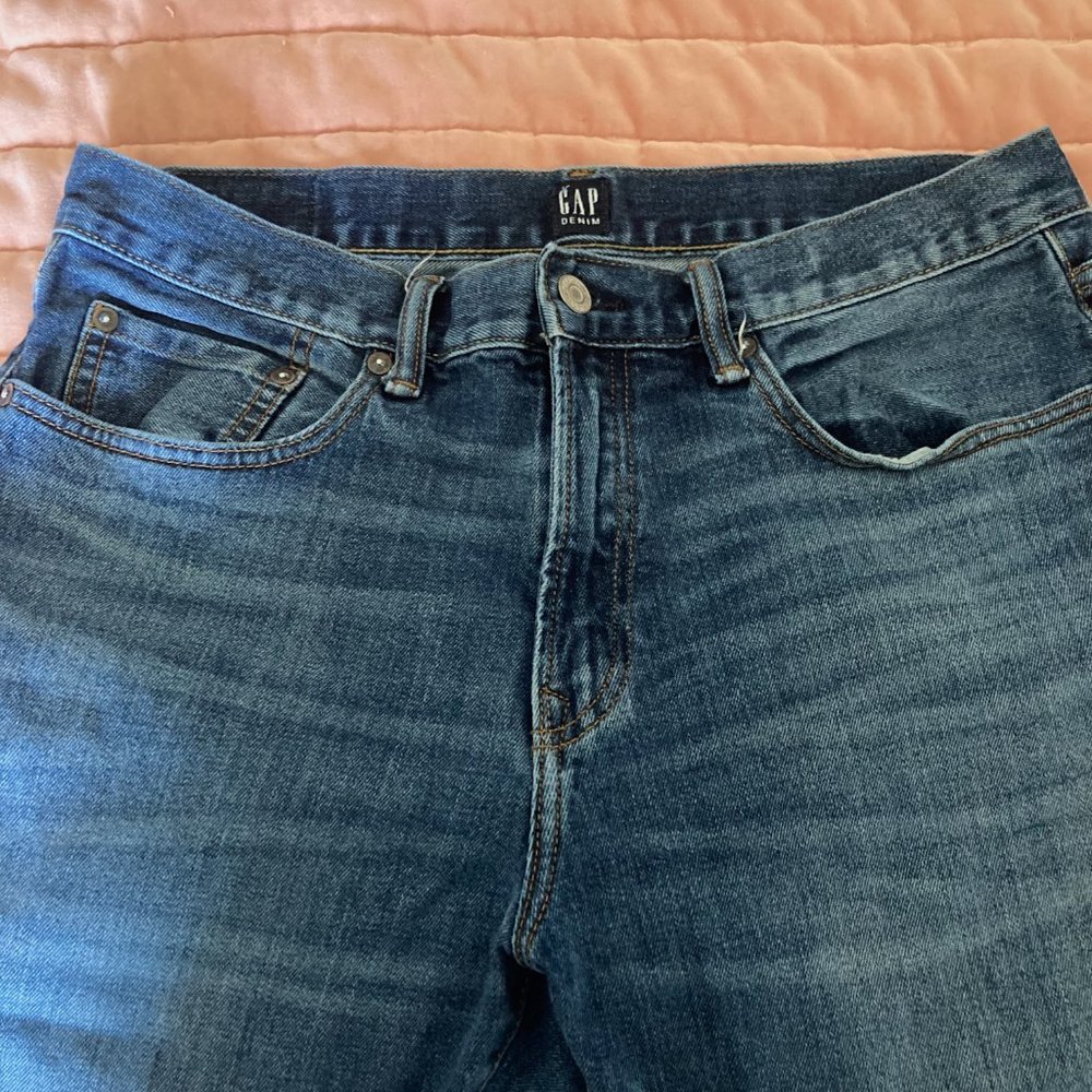 Men's GAP Skinny Blue Jeans. 33"x32"